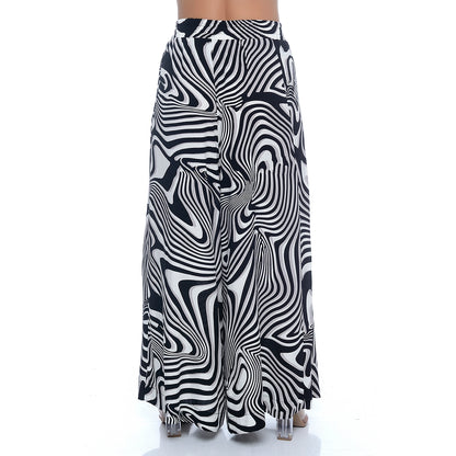 Calça Pantalona em Viscose BBonnie Cleo Est Preto