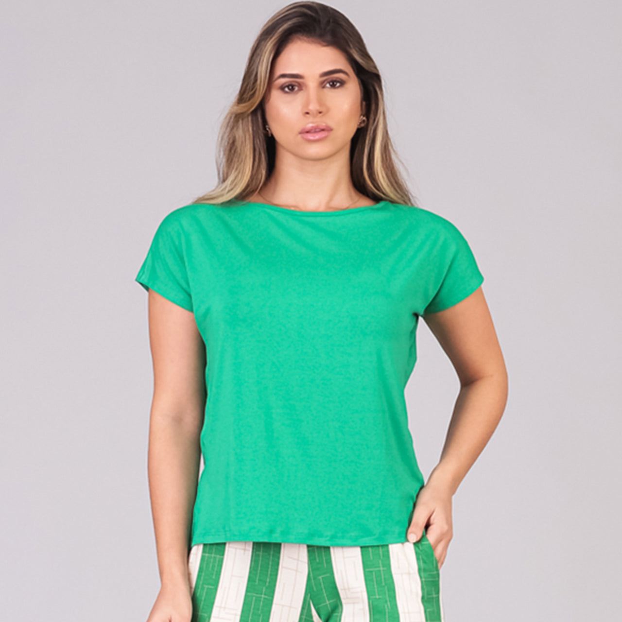 Blusa M/C Soltinha BBonnie Arielle Laranja
