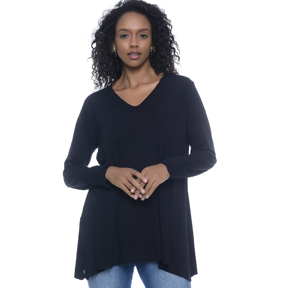 Blusa M/L Assimétrica BBonnie Ludy Preto