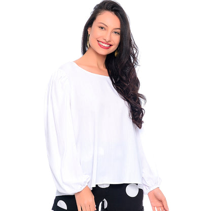 Blusa Bata Decote Redondo BBonnie Vânia