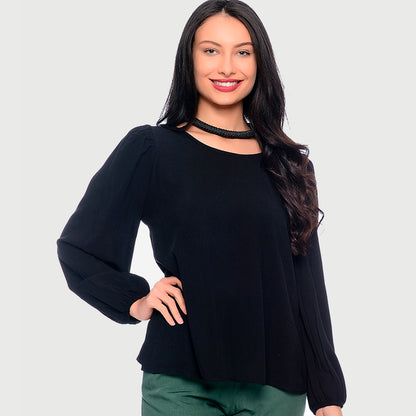 Blusa Bata Decote Redondo BBonnie Vânia