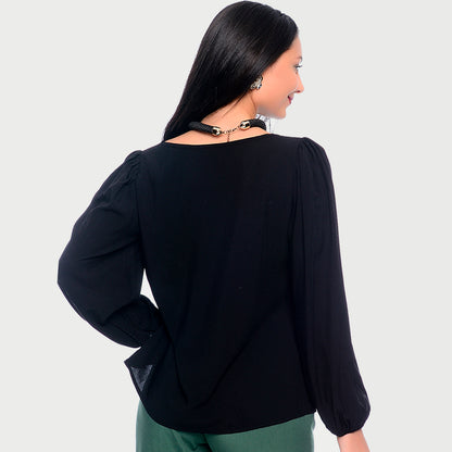 Blusa Bata Decote Redondo BBonnie Vânia