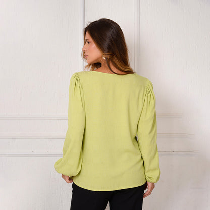 Blusa Bata Decote Redondo BBonnie Vânia B'Bonnie
