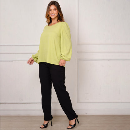 Blusa Bata Decote Redondo BBonnie Vânia B'Bonnie