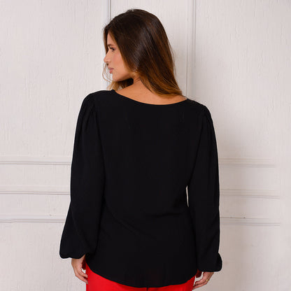 Blusa Bata Decote Redondo BBonnie Vânia B'Bonnie