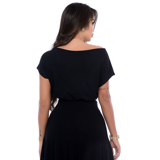 Blusa Cropped BBonnie Sarita Preto