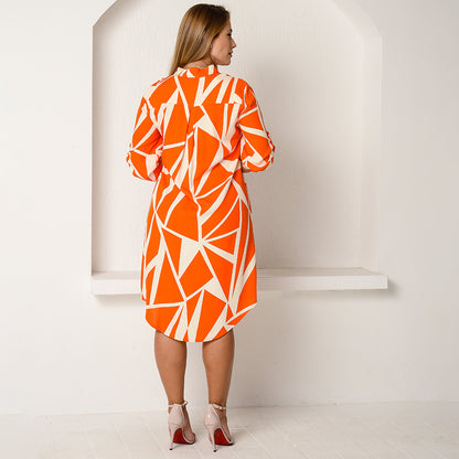 Vestido Chemise Botões M/C BBonnie Vitória Estampados