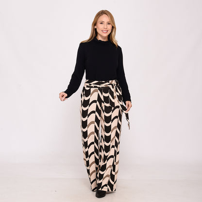 Calça Pantalona Cós Largo com Bolsos BBonnie Sheila