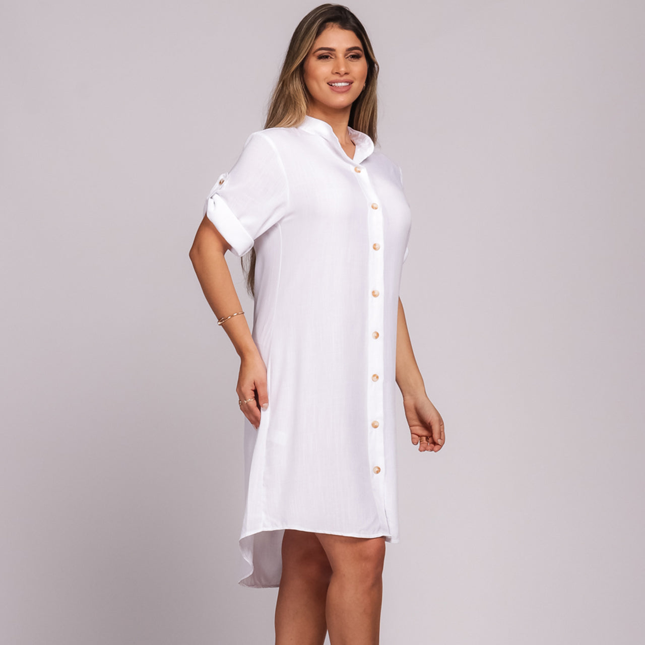 Vestido Chemise Botões M/C BBonnie Vitória