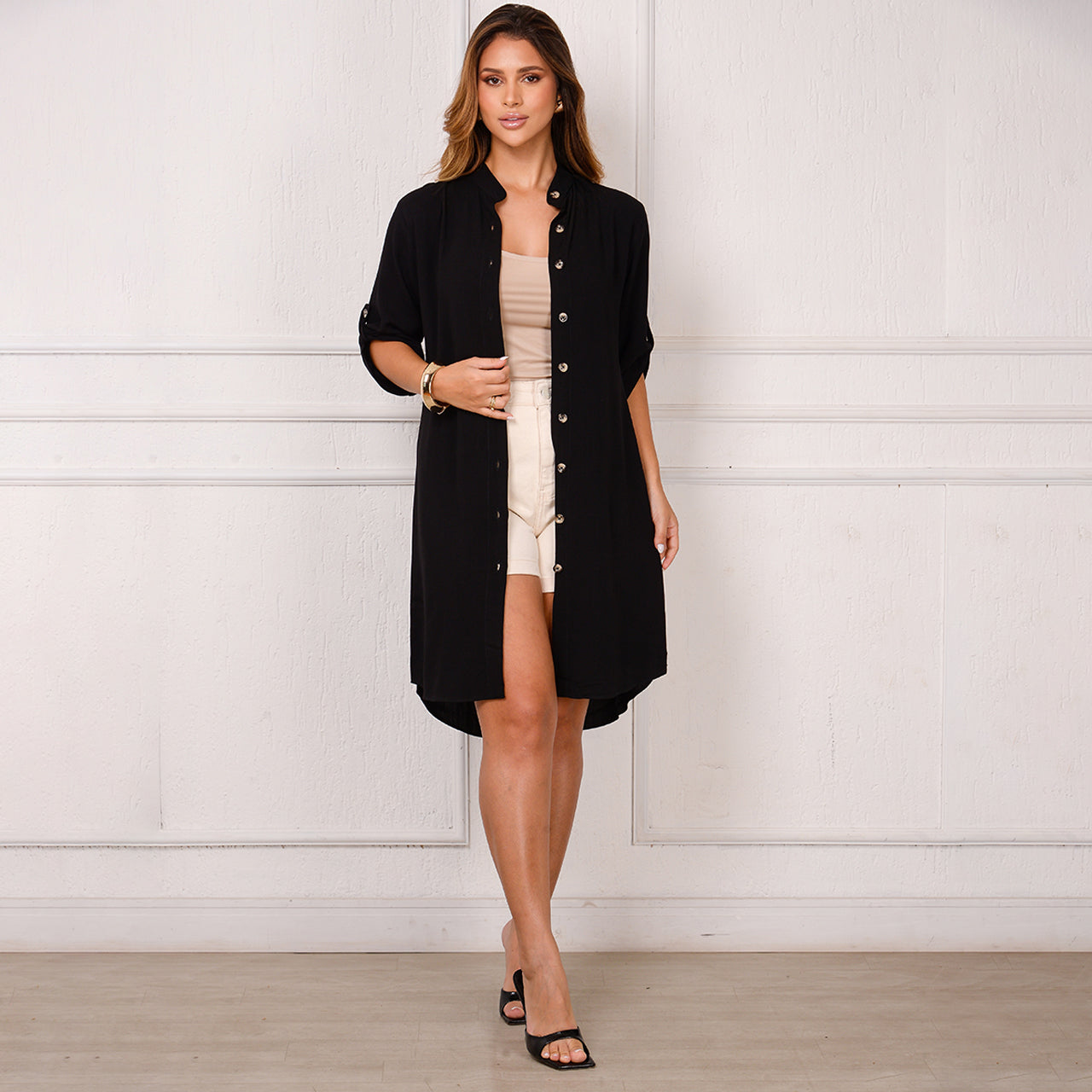 Vestido Chemise Botões M/C BBonnie Vitória