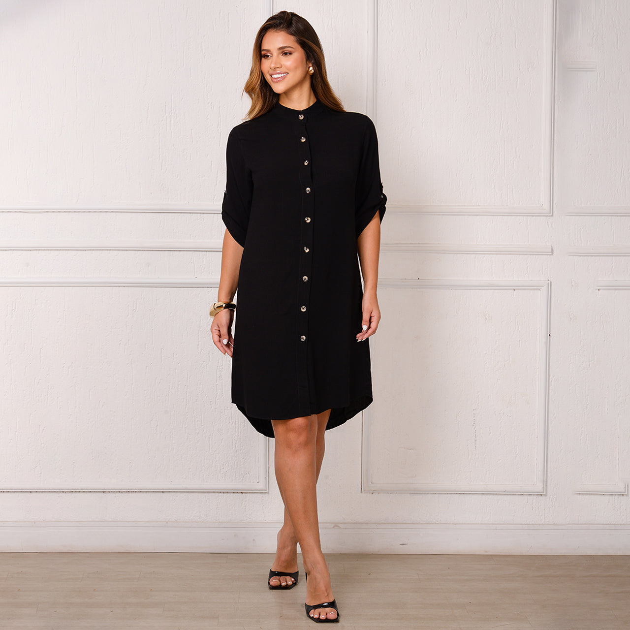 Vestido Chemise Botões M/C BBonnie Vitória