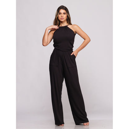 Macacão Pantalona Alças Finas BBonnie Larissa