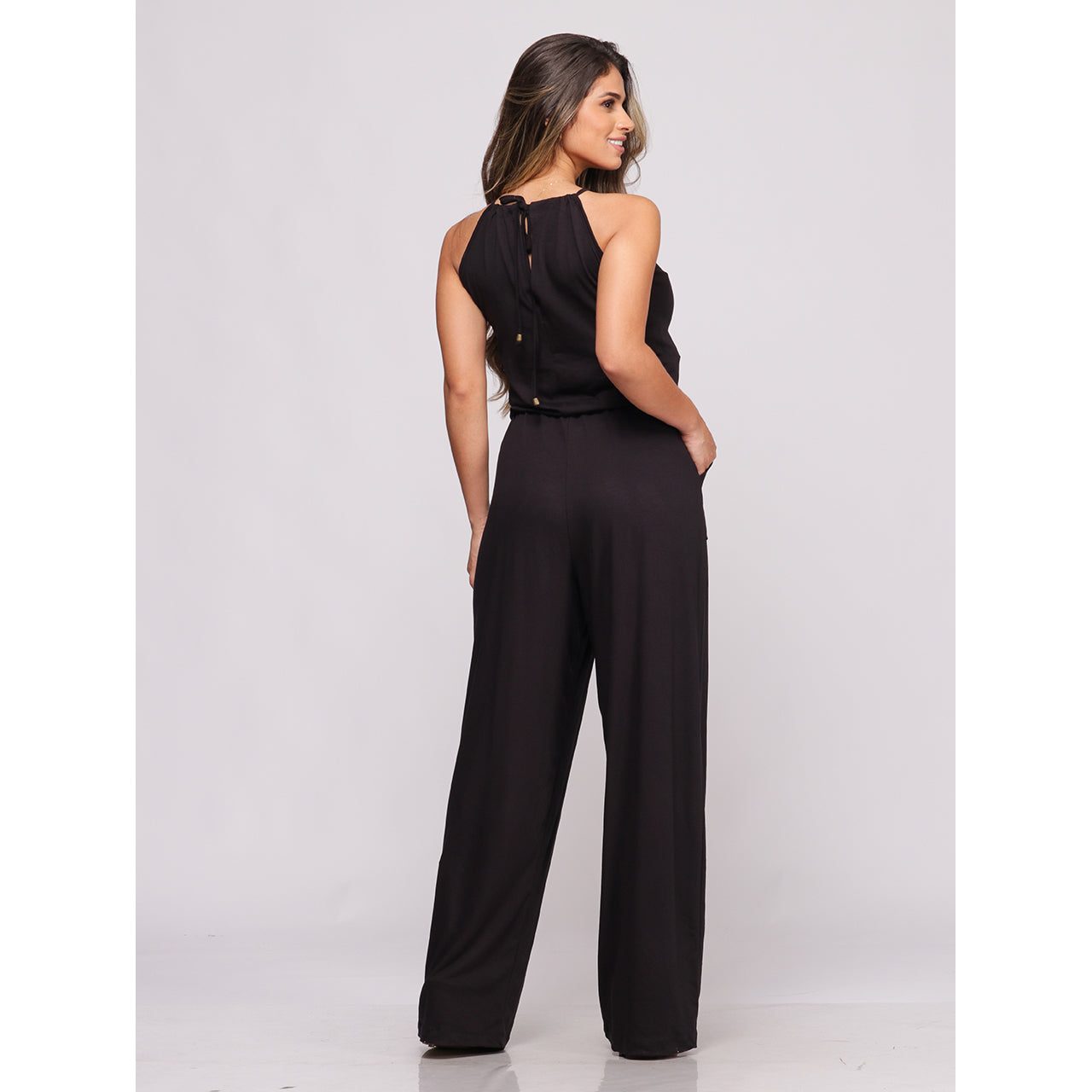 Macacão Pantalona Alças Finas BBonnie Larissa