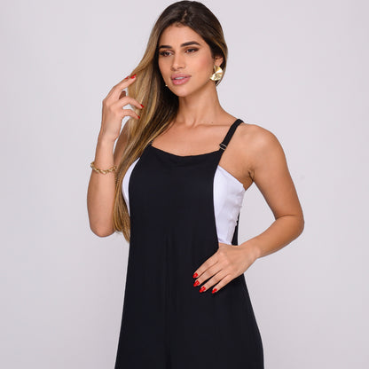 Jardineira de Viscose com Bolsos BBonnie Liz