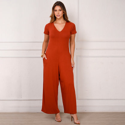 Macacão Pantalona M/C Bolsos BBonnie Esther