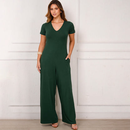 Macacão Pantalona M/C Bolsos BBonnie Esther