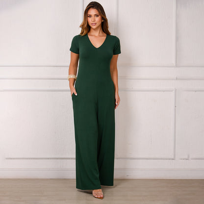 Macacão Pantalona M/C Bolsos BBonnie Esther