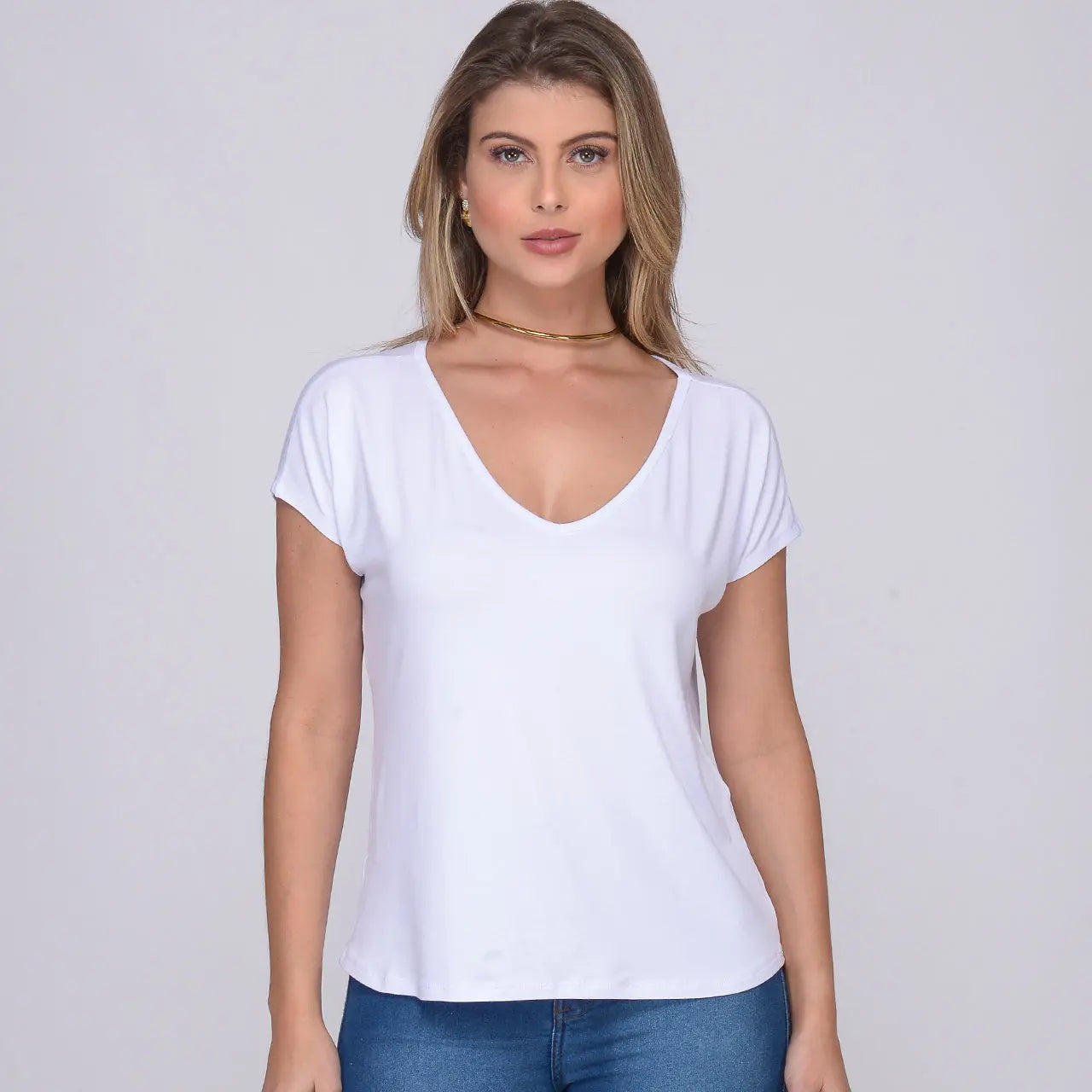 Blusa Feminina Manga Curta Decote V Ioná | BBonnie B'Bonnie