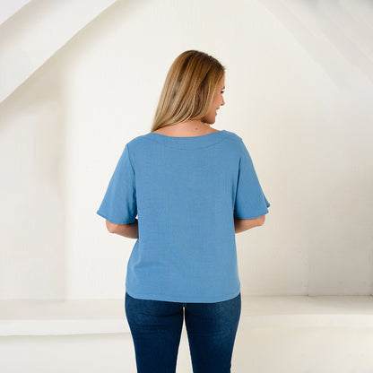 Blusa Viscose M/C BBonnie Leona