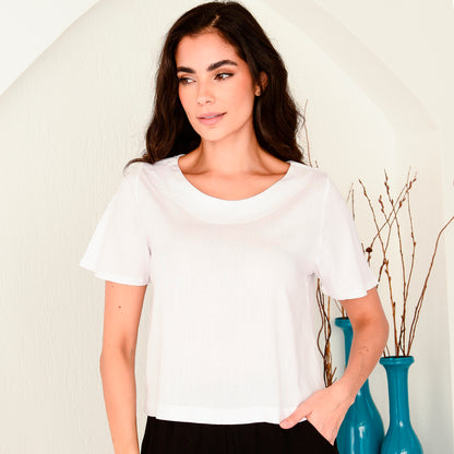 Blusa Viscose M/C BBonnie Leona
