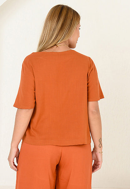 Blusa Viscose M/C BBonnie Leona