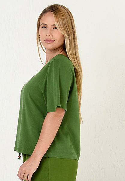 Blusa Viscose M/C BBonnie Leona