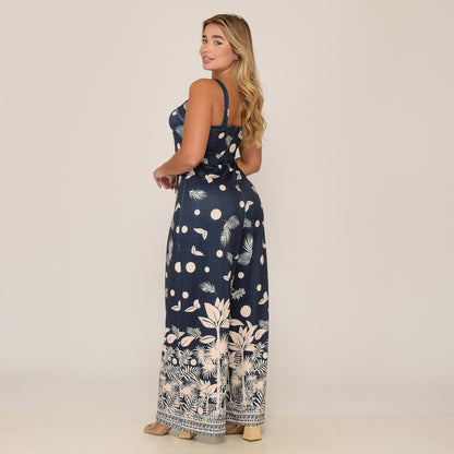 Macacão Pantalona Alça Fina BBonnie Noa Estampados