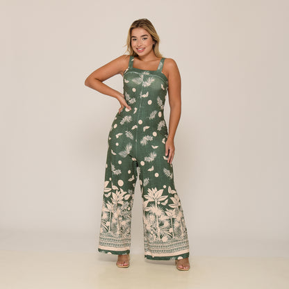 Macacão Pantalona Alça Fina BBonnie Noa Estampados