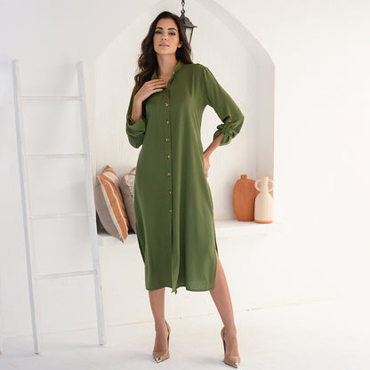 Vestido Chemise Botões M/L BBonnie Valentina Terra