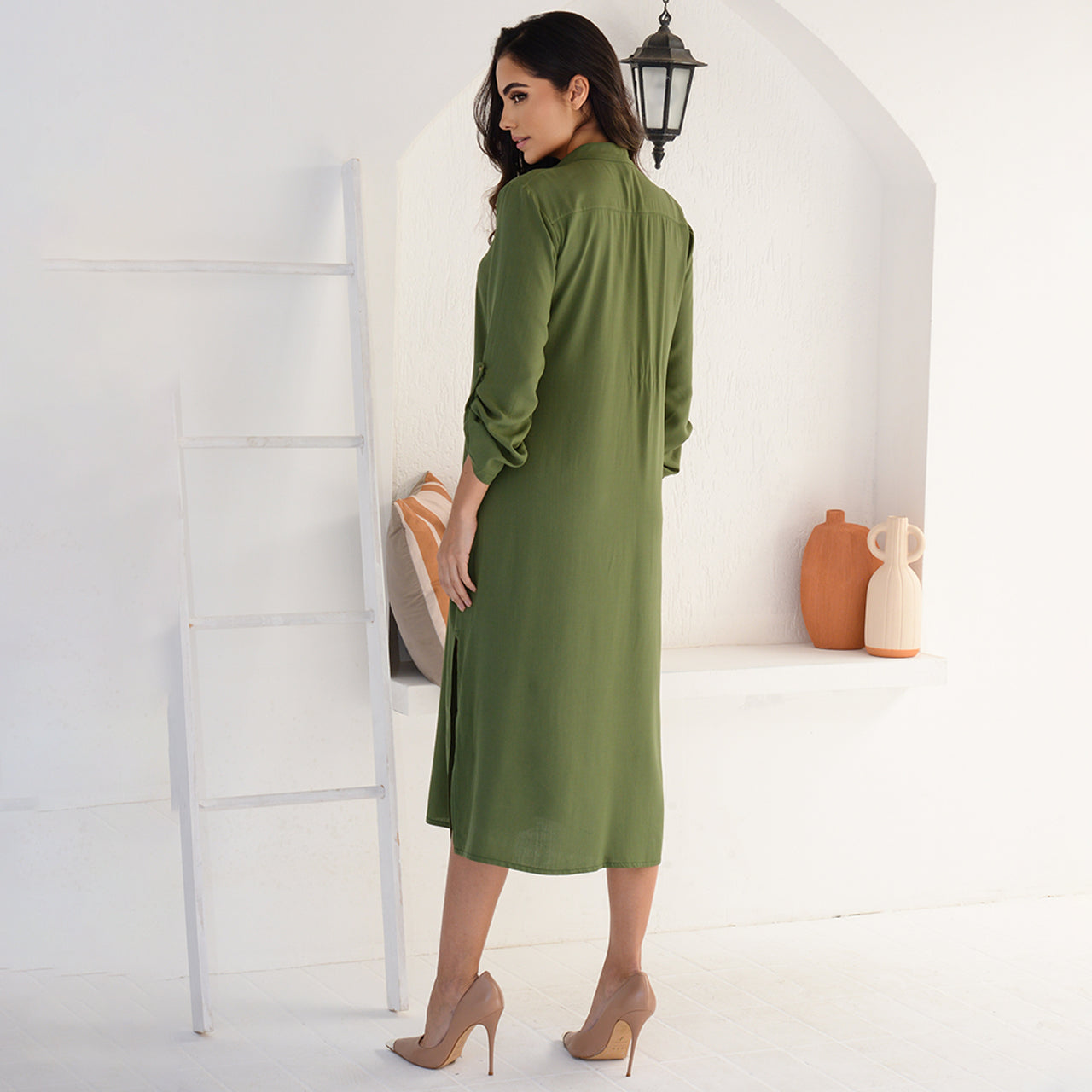 Vestido Chemise Botões M/L BBonnie Valentina Terra