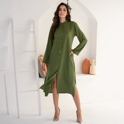 Vestido Chemise Botões M/L BBonnie Valentina Terra