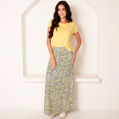 Saia Longa Assimétrica Com Bolsos BBonnie Úrsula