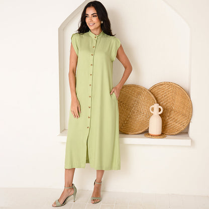 Vestido Chemise Midi Botões M/C  BBonnie Sienna B'Bonnie