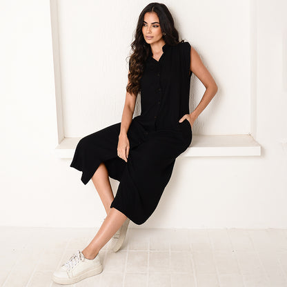 Vestido Chemise Midi Botões M/C  BBonnie Sienna