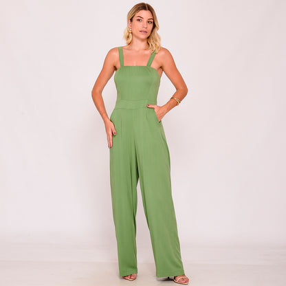Macacão Pantalona com Alças Médias BBonnie Rafaela