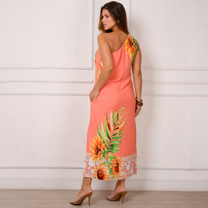 Vestido Midi Ombro Só BBonnie Leticia Estampados