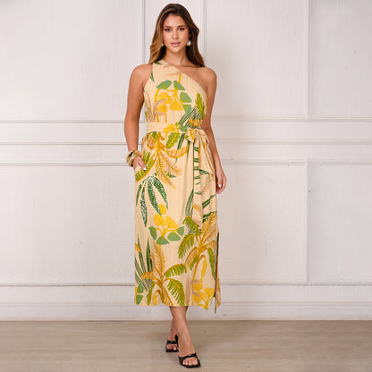 Vestido Midi Ombro Só BBonnie Leticia Estampados