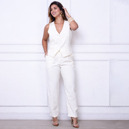 Calça Mirela BBonnie – Alfaiataria Sensorial com Cinto