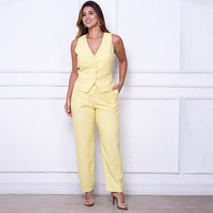 Conjunto Aurora BBonnie – Colete e Calça em Alfaiataria Sensorial