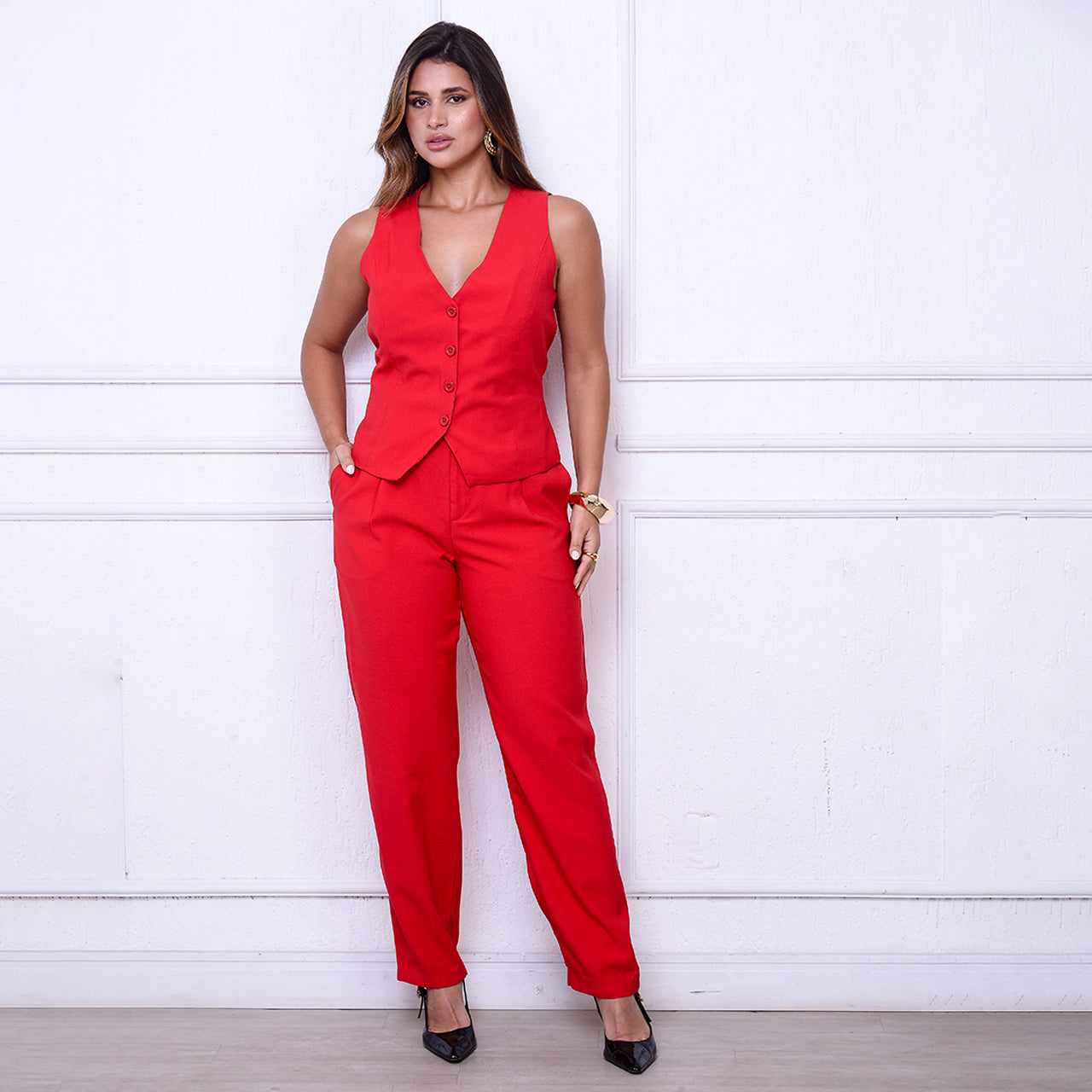 Conjunto Aurora BBonnie – Colete e Calça em Alfaiataria Sensorial