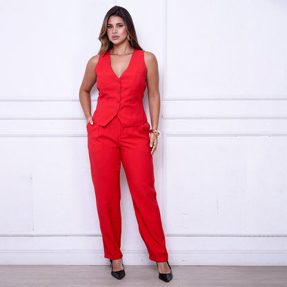 Conjunto Aurora BBonnie – Colete e Calça em Alfaiataria Sensorial