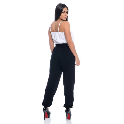 Calça Jogger com Elástico na Barra e Bolsos BBonnie Meg