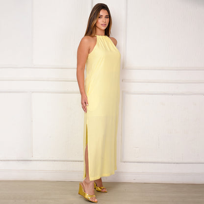 Vestido Sabrina – Longo com Amarração no Pescoço