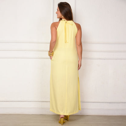 Vestido Sabrina – Longo com Amarração no Pescoço