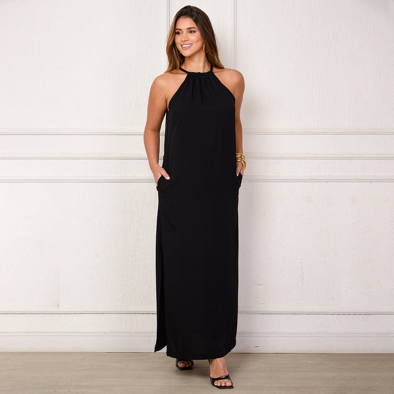 Vestido Sabrina – Longo com Amarração no Pescoço