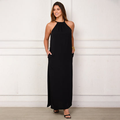Vestido Sabrina – Longo com Amarração no Pescoço