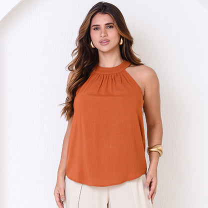 Blusa Cava Americana BBonnie Pietra Terra