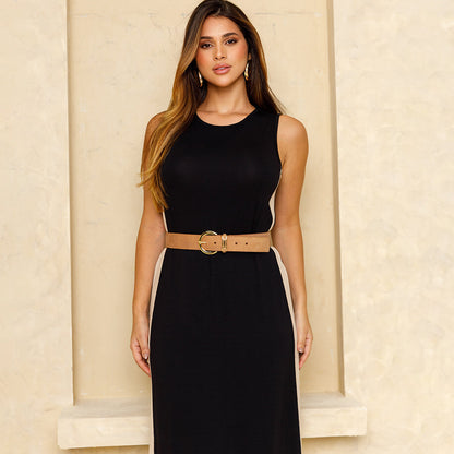 Vestido Midi Com Fenda lateral BBonnie Natali B'Bonnie
