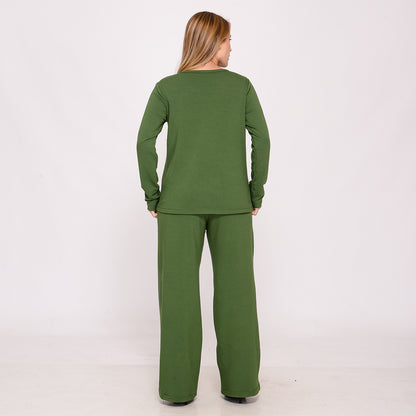 Conjunto Calça e Blusa de Moletinho BBonnie Milena Verde