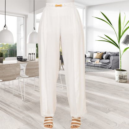 Calça Pantalona com Fenda na Frente BBonnie Paola